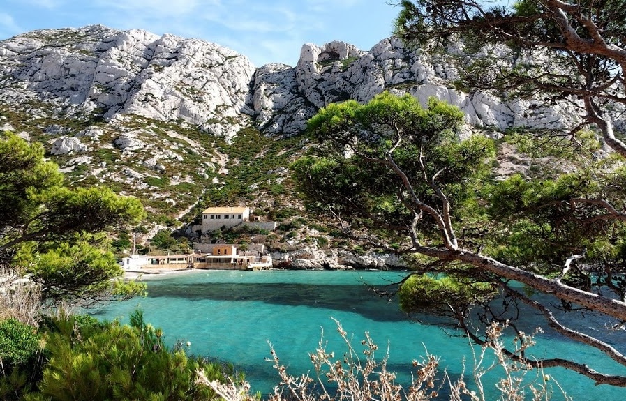 Vue panoramique des Calanques de Marseille