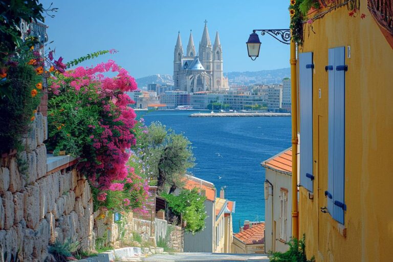 Image de Marseille avec emblème Notre-Dame-de-la-Garde