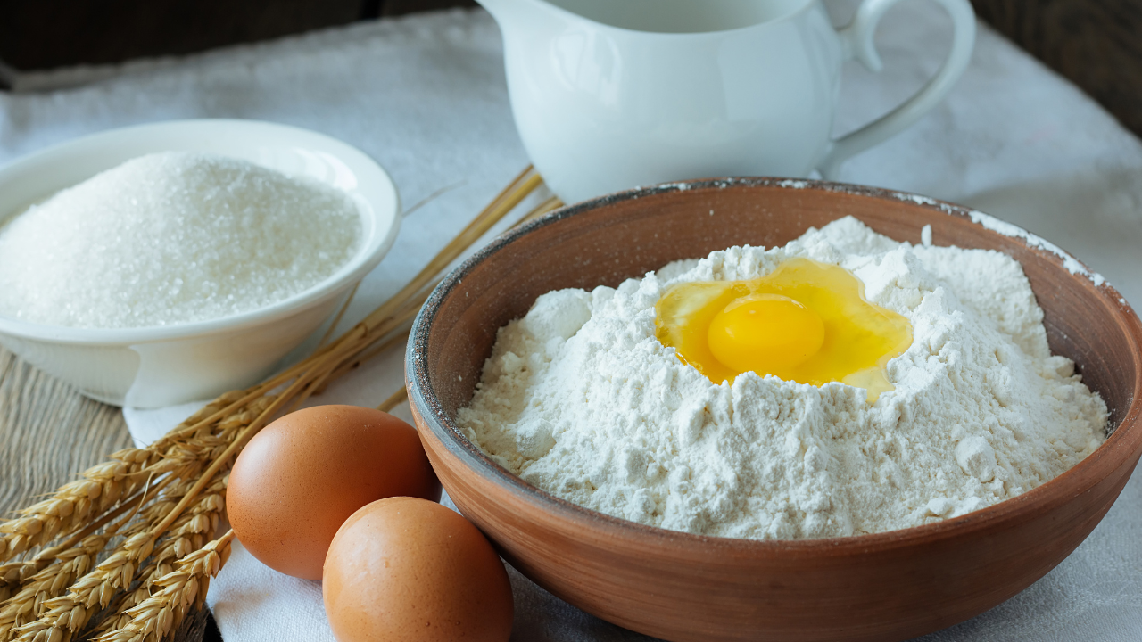 Farine, sucre et oeufs