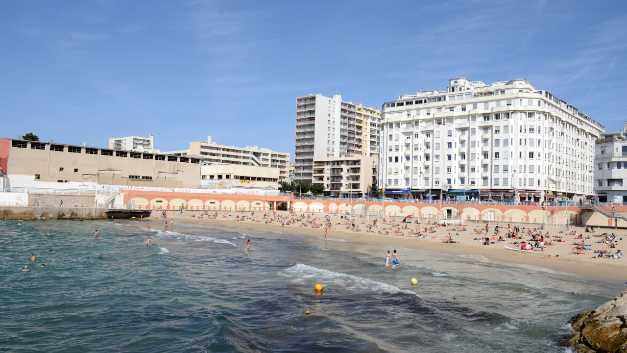 La plage des catalans