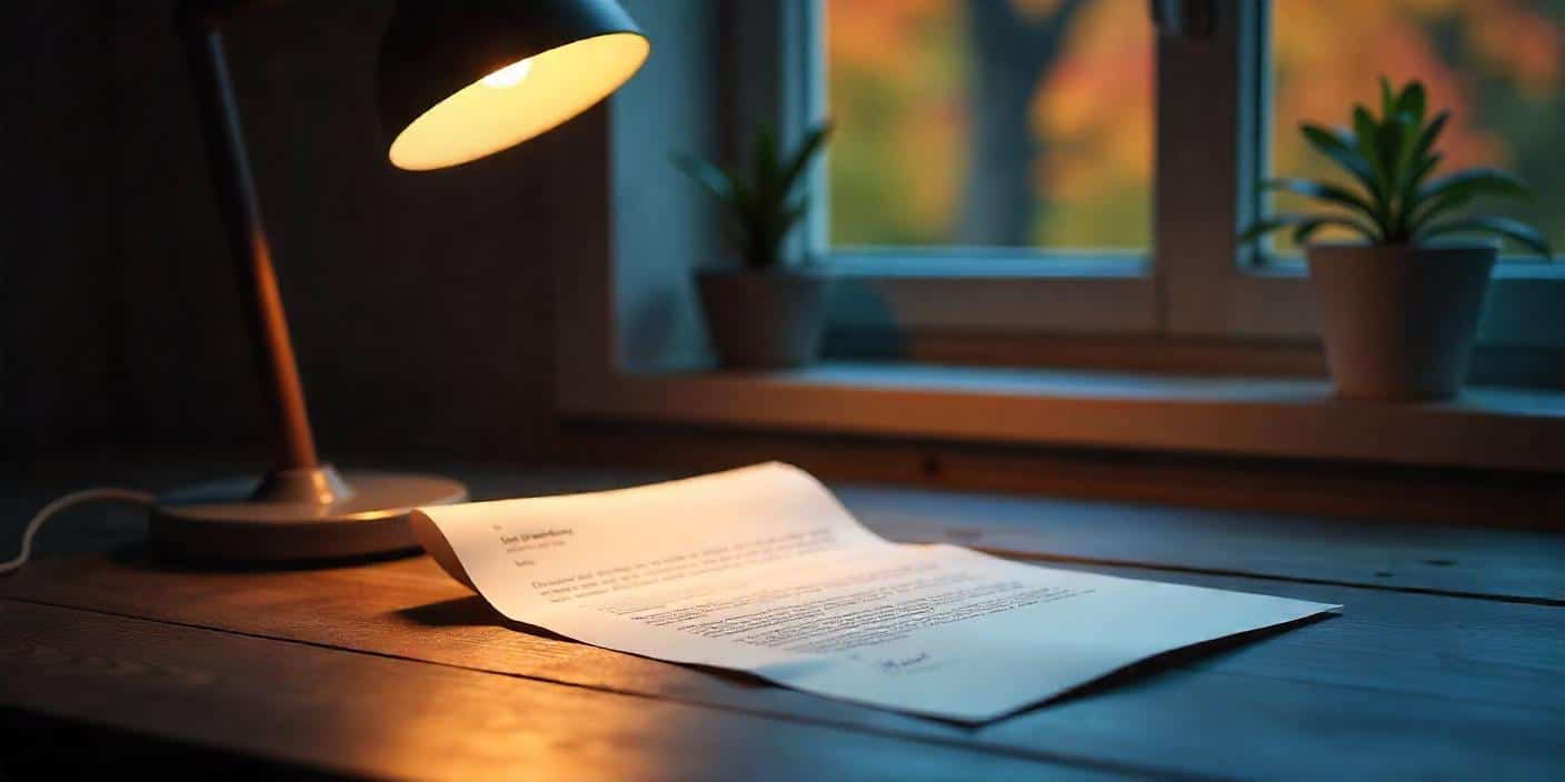 Une lettre de recommandation