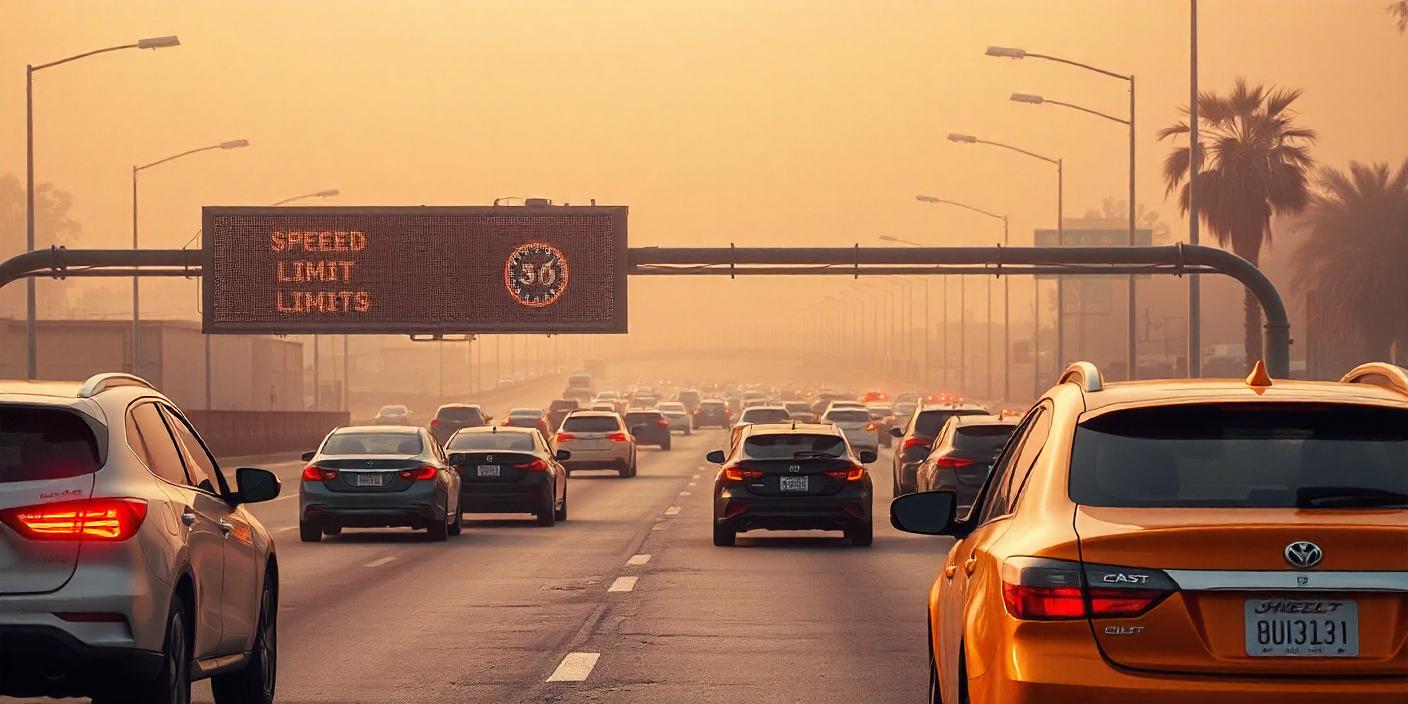 La limitation de vitesse et la pollution