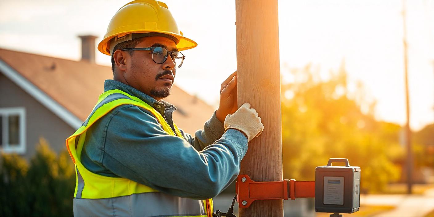 Un technicien fibre optique