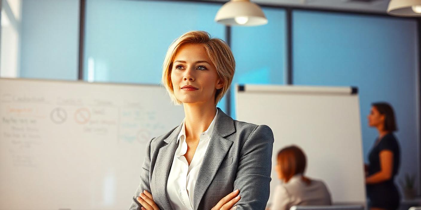 Une femme au poste de directrice