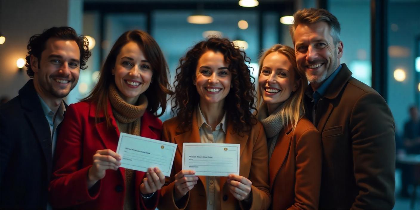 Des chèques cadeaux pour des salariés