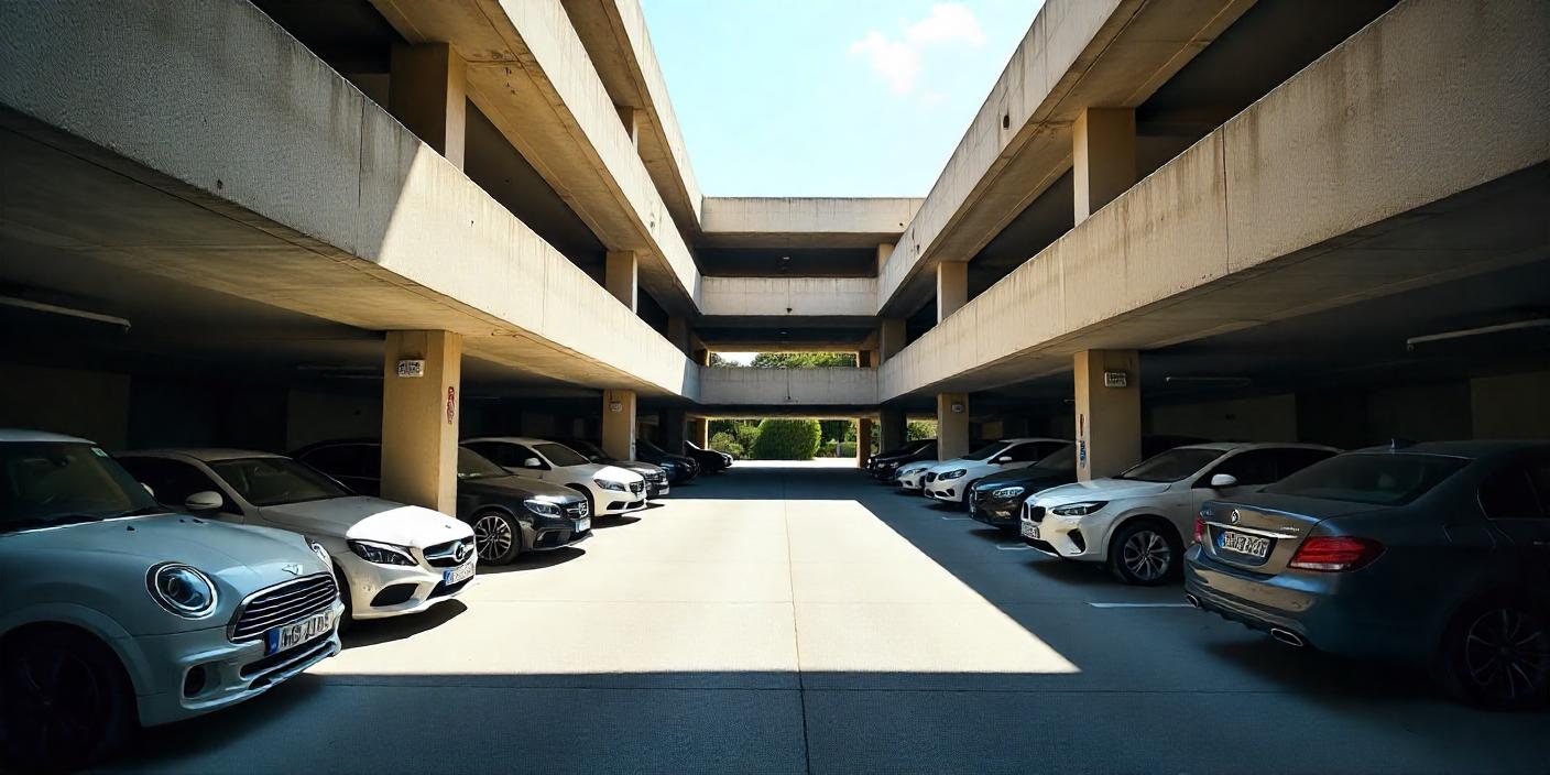 Un parking à Aix-en-Provence