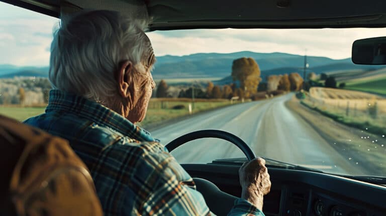 senior au volant