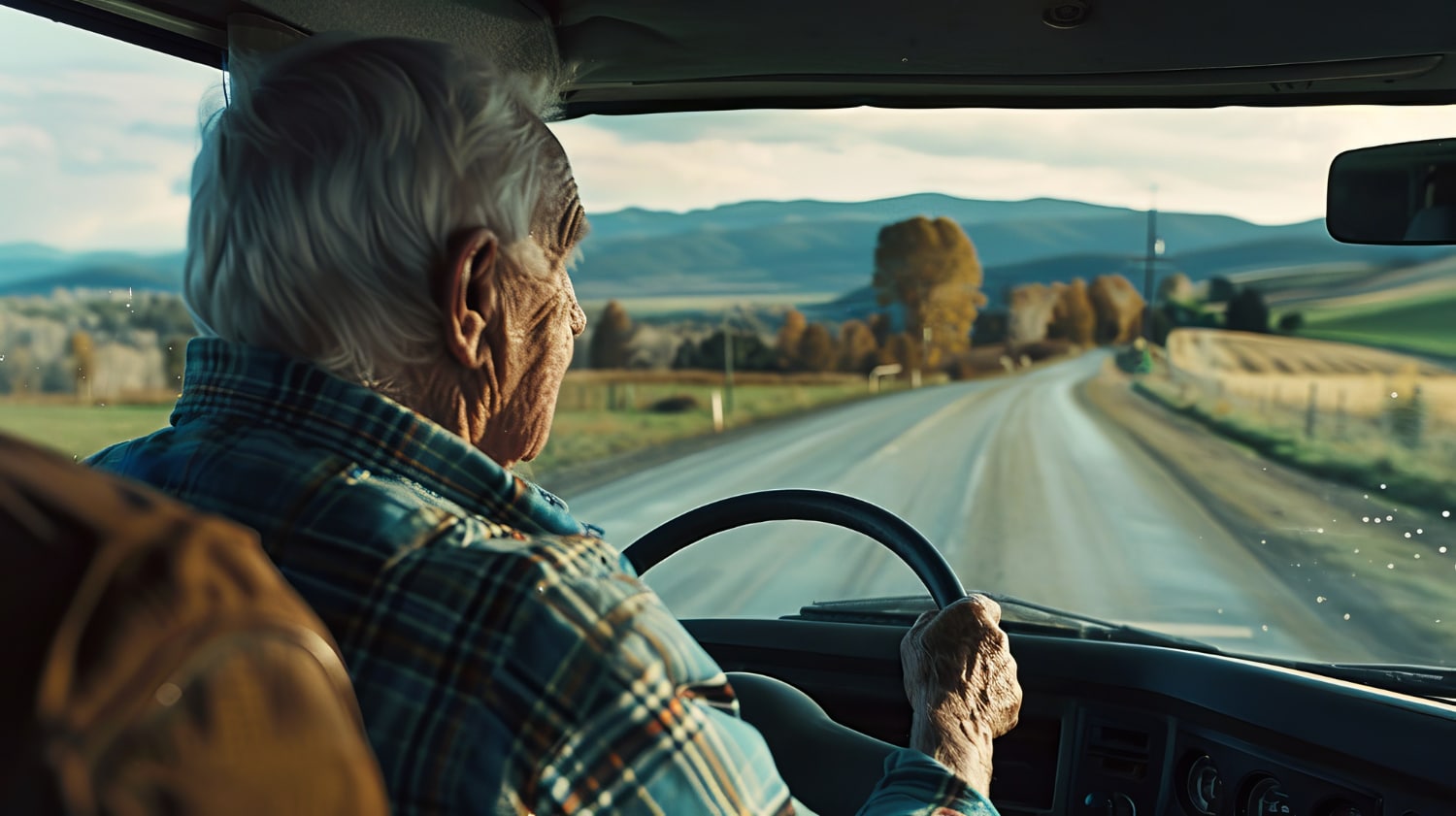 senior au volant