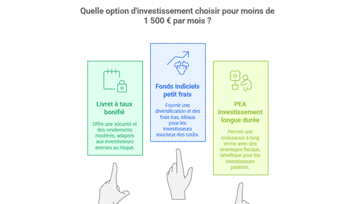 Placements 2025, les options pour moins de 1 500 € par mois