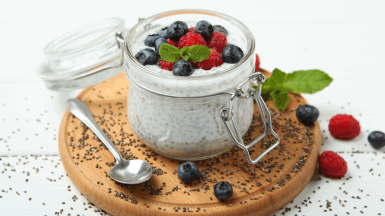 Des graines de chia au petit-déjeuner