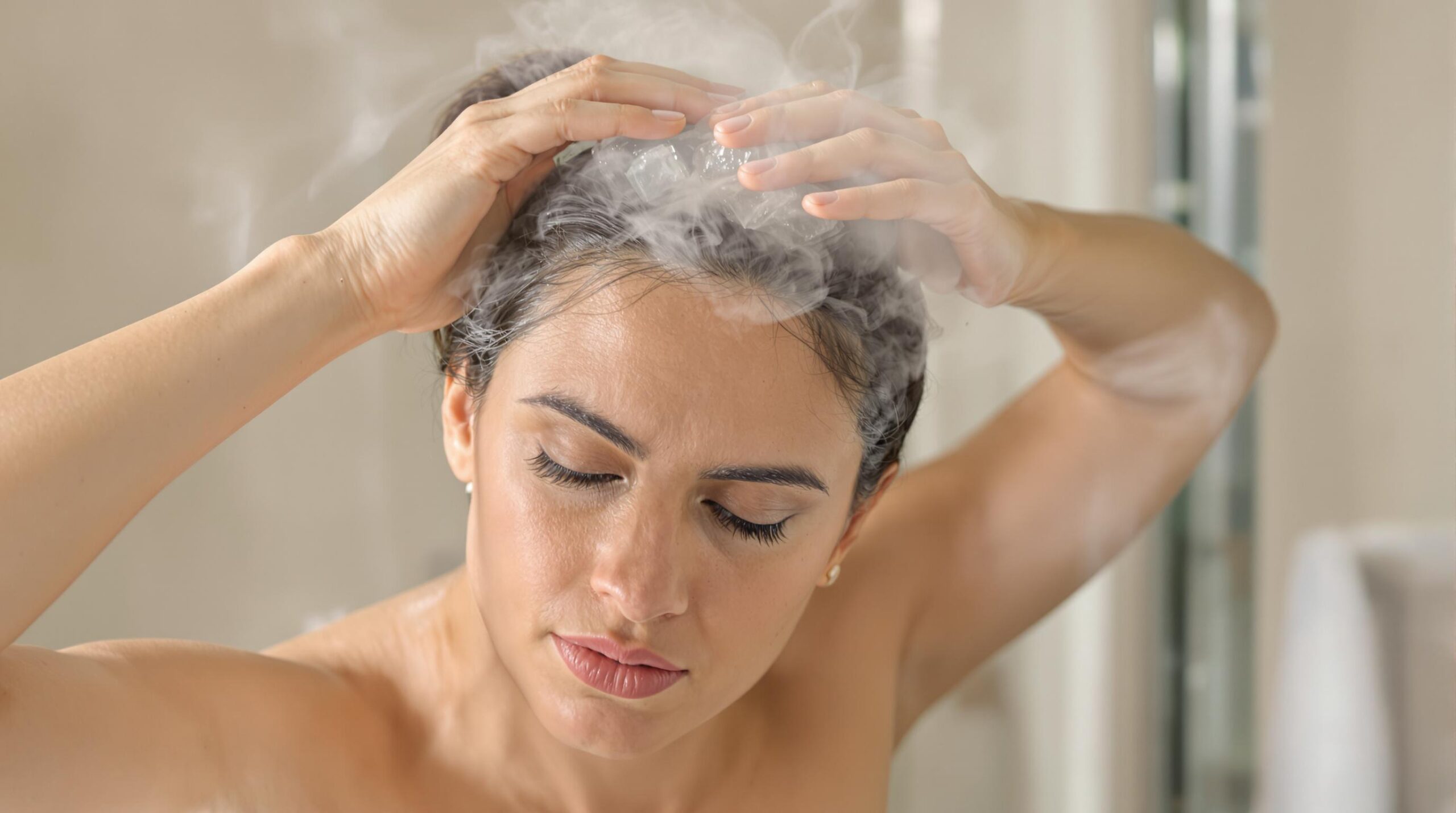 Un simple glaçon pour dire adieu aux cheveux gris