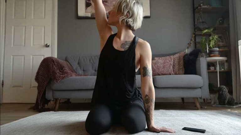 pilates agenouille