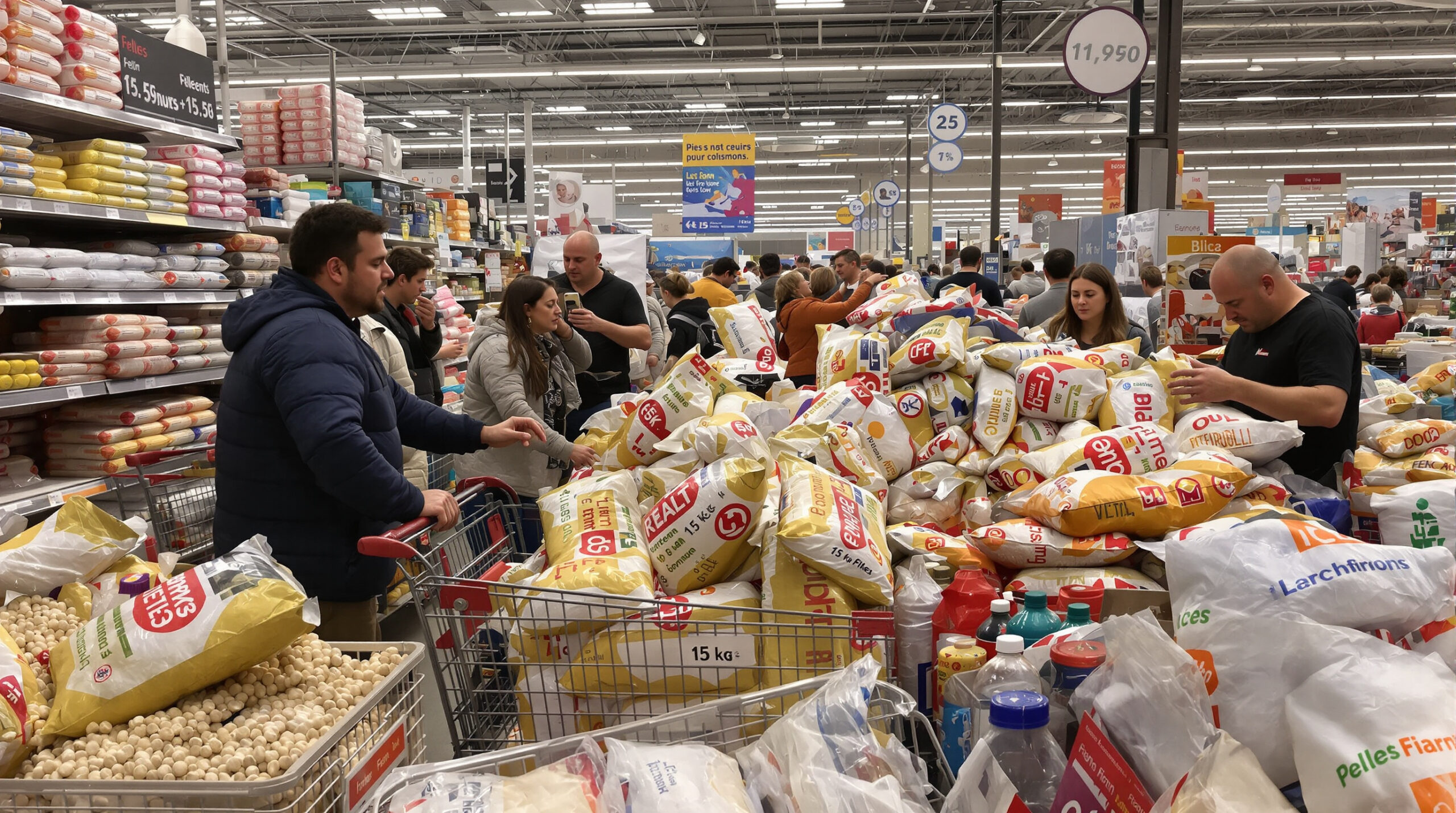 Ruée sur les pellets Leclerc à prix cassé