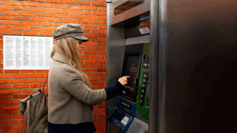 Un billet de 10€ au distributeur