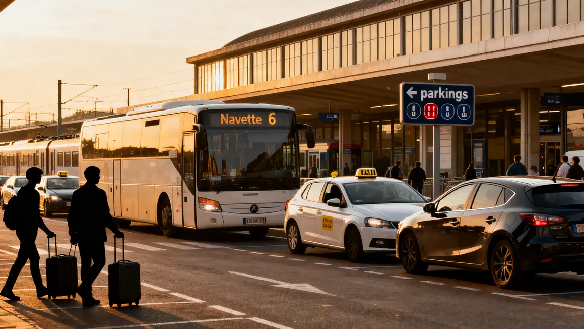 parking navette taxi gare aix tgv acces facile