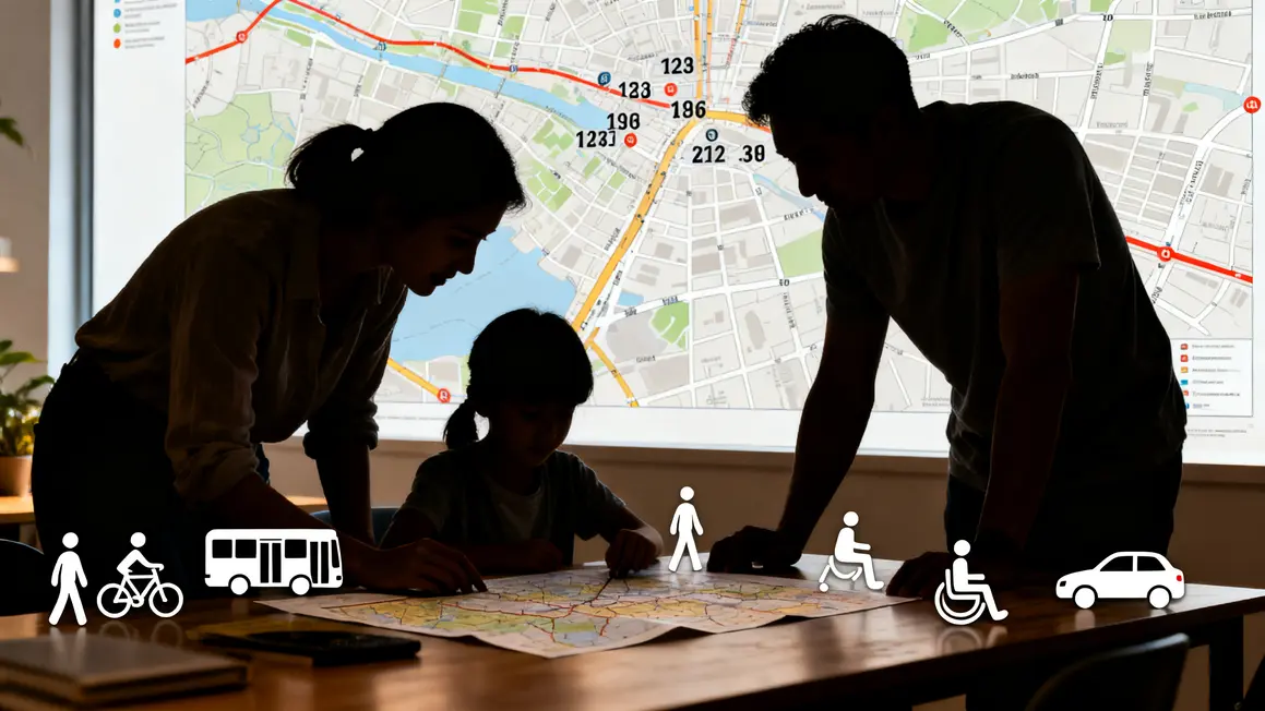 famille plan ville pictogrammes transports aix marseille