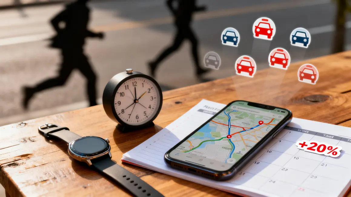 Horaires montre planning embouteillages imprevus Aix-Marseille