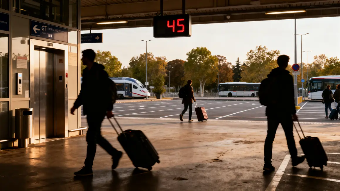 Parking gare Aix TGV départ et voyageurs