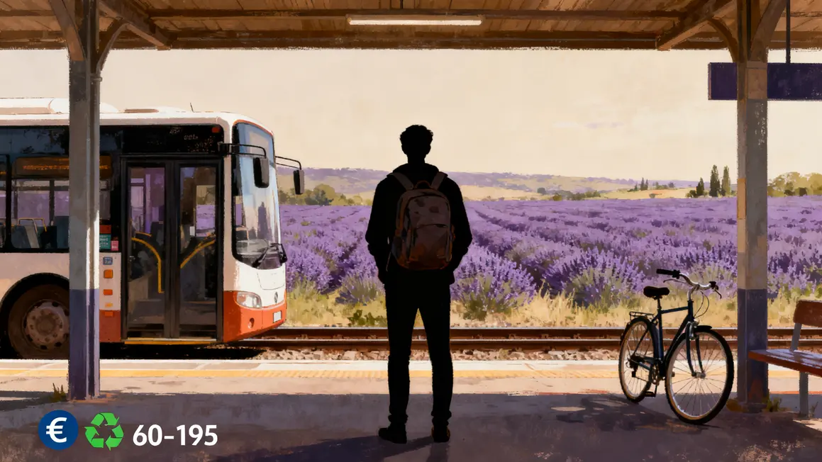 Avantages séjour Provence sans voiture train vélo lavande