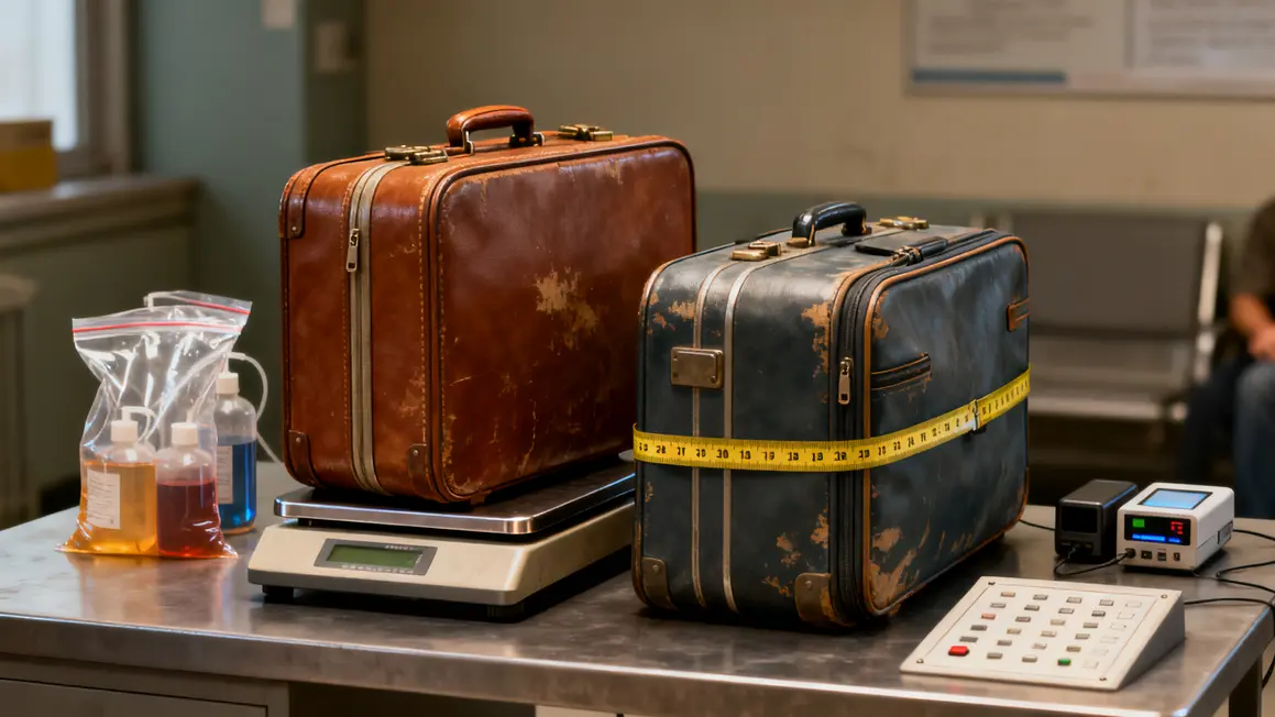valises controle poids dimensions aeroport gare
