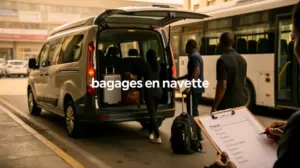 Bagages en navette checklist départ organisé