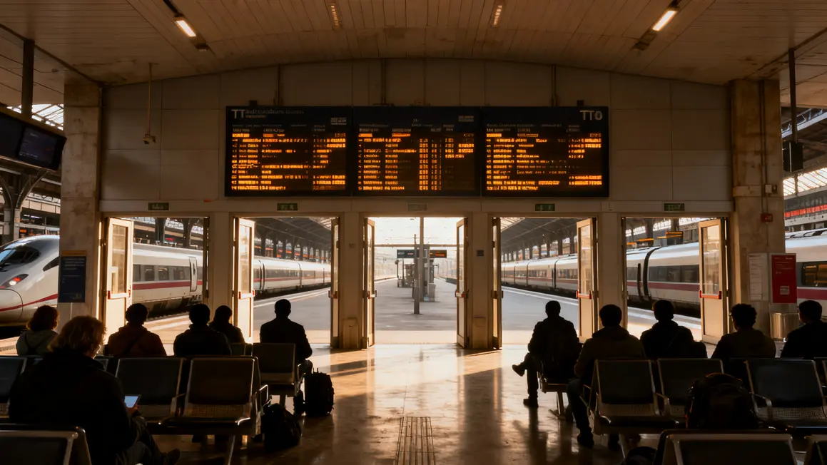 Hall gare Aix TGV espaces attente