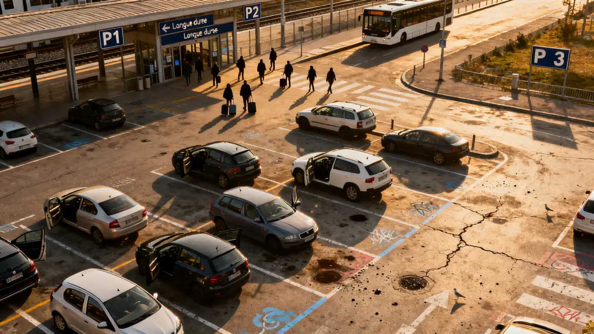 Parking gare Aix TGV plusieurs zones
