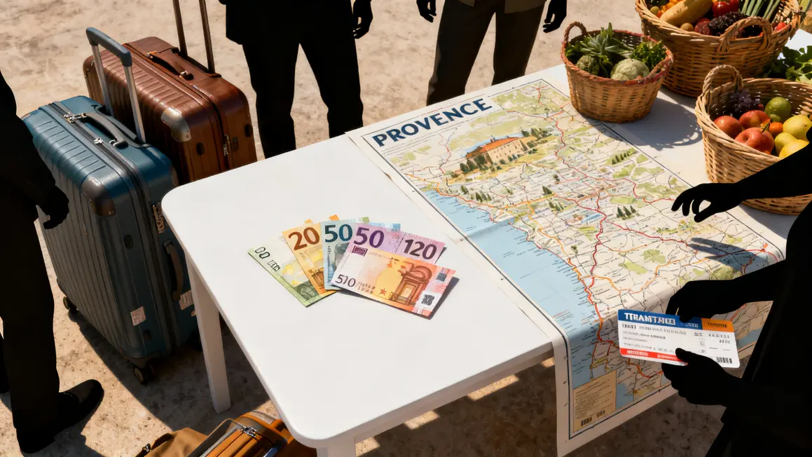 Montants budget sur carte Provence sans voiture