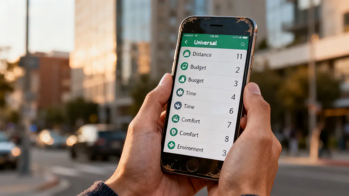 checklist comparaison transport local smartphone Aix-Marseille