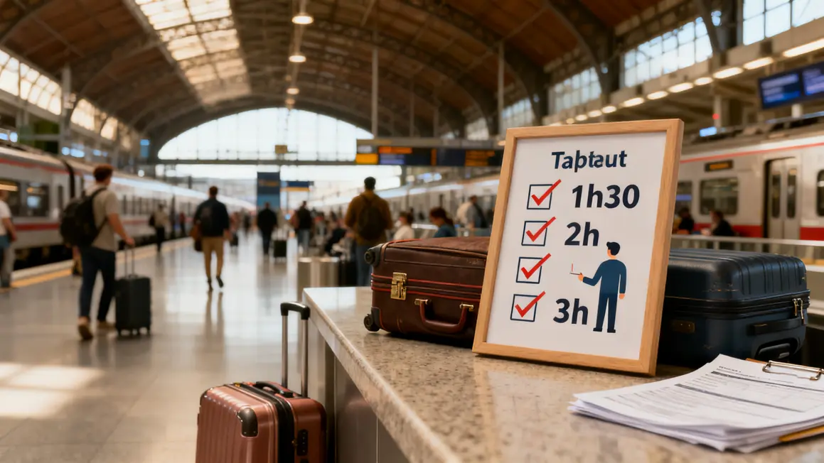 checklist correspondance gare aéroport valises documents organisation