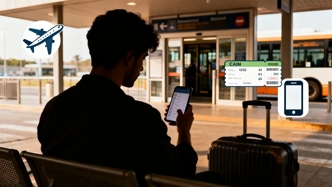 voyageur checklist smartphone gare routiere navette Aix-Marseille