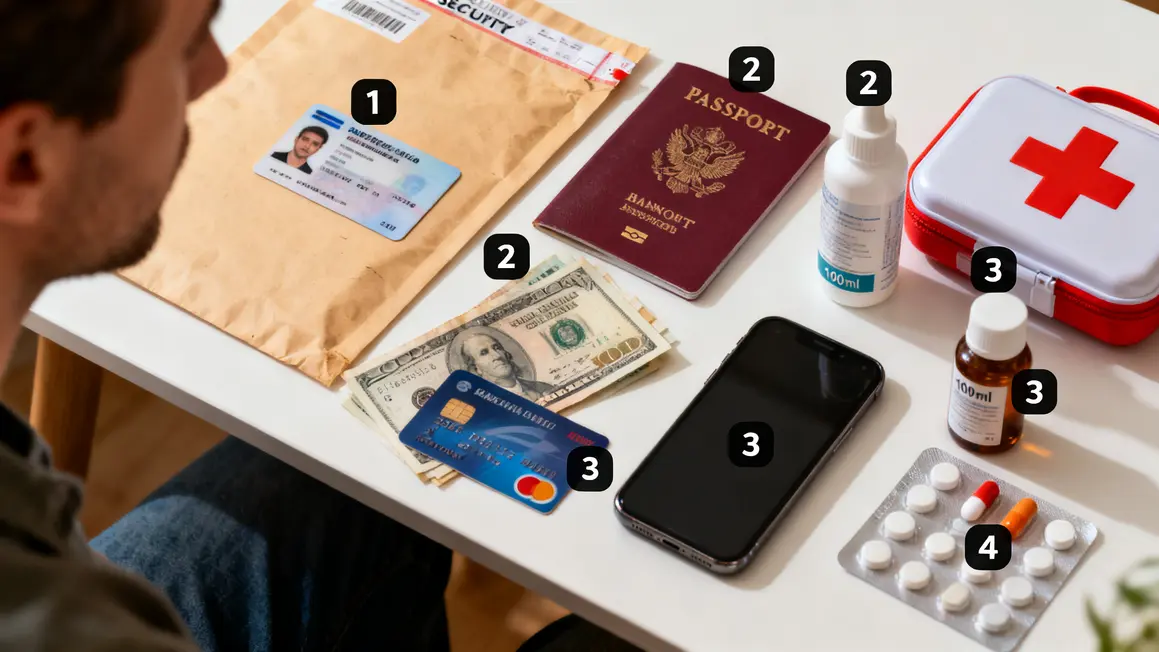 Checklist documents indispensables bagages en navette
