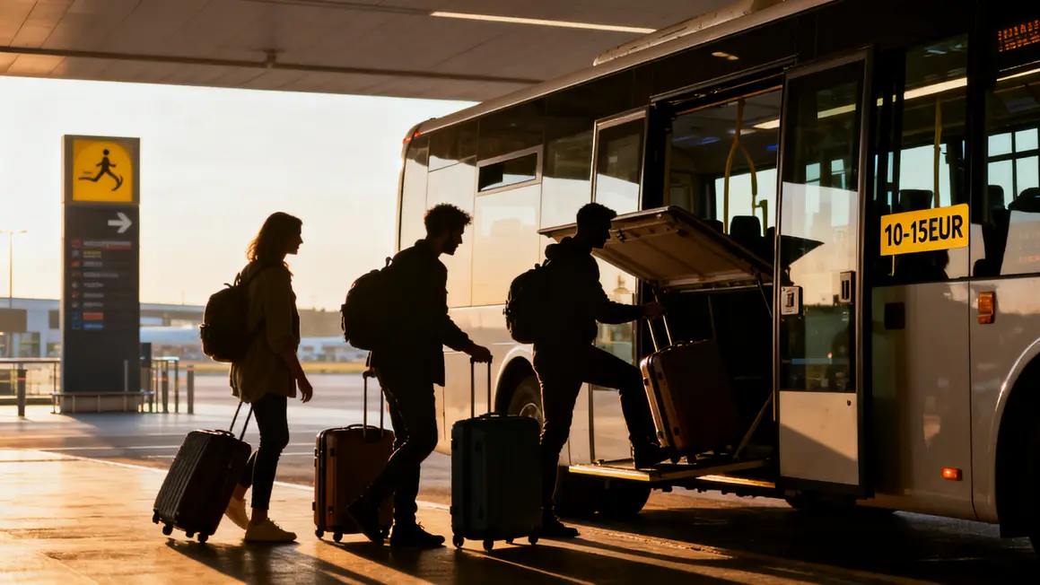voyageurs chargent valises navette aeroport tarif attractif