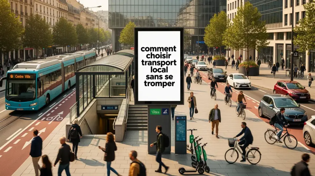 Photo transports Aix Marseille bus tram métro vélos ville