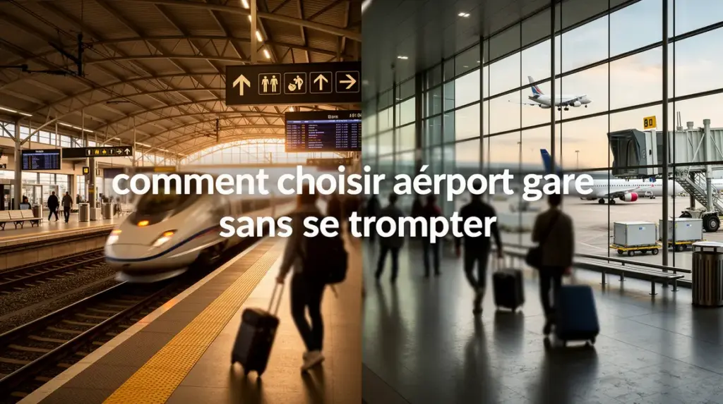 Panorama gare aéroport transport choix stratégique