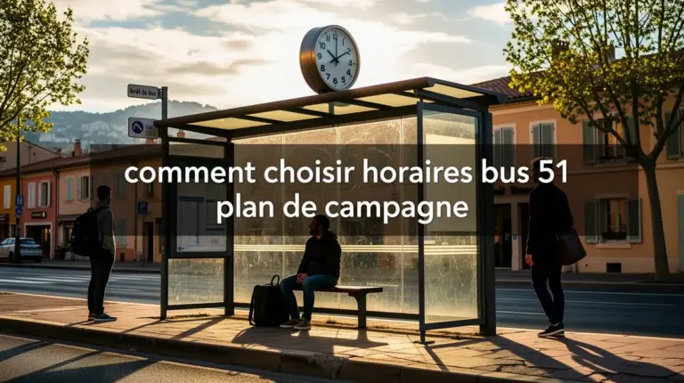 arrêt bus 51 marseille plan de campagne horloge voyageurs