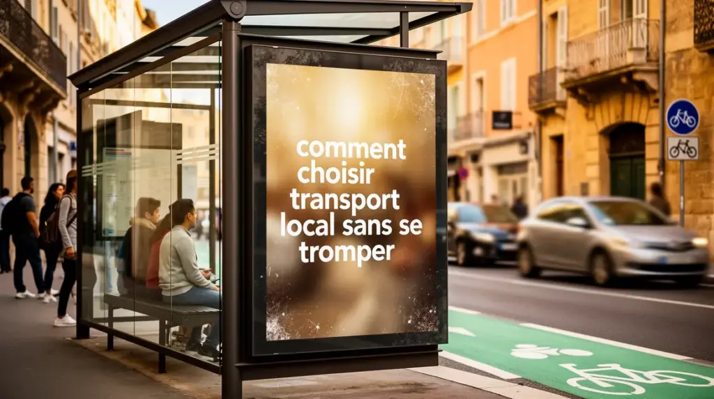 arret bus moderne aix marseille transport local