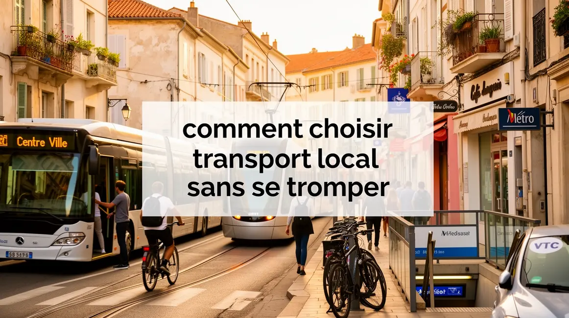 ville méditerranéenne transport local bus tram métro VTC vélo