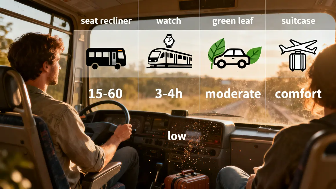 tableau comparaison bus train covoiturage avion Marseille