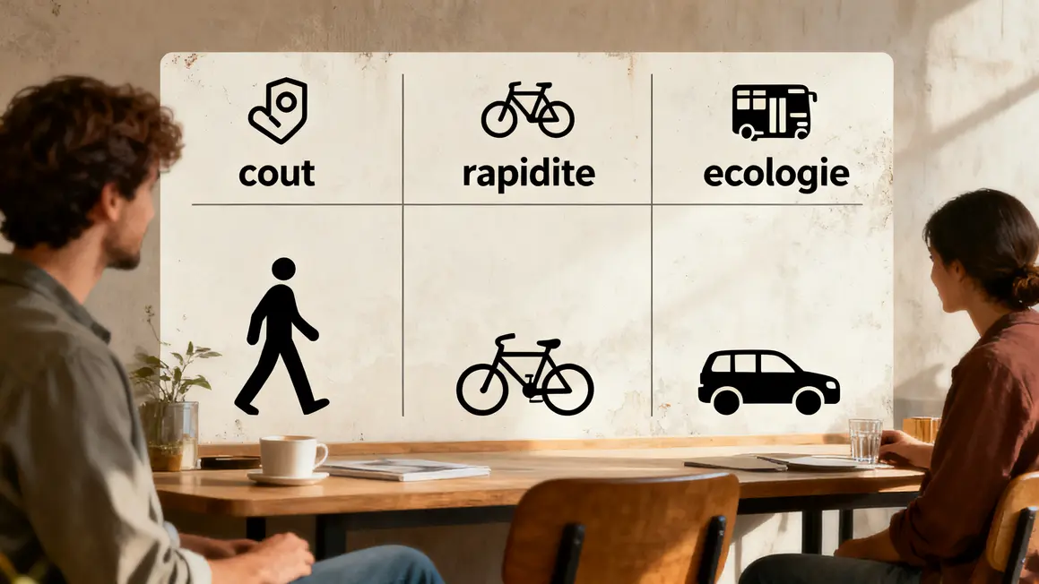Comparatif transport local coût rapidité écologie Aix-Marseille