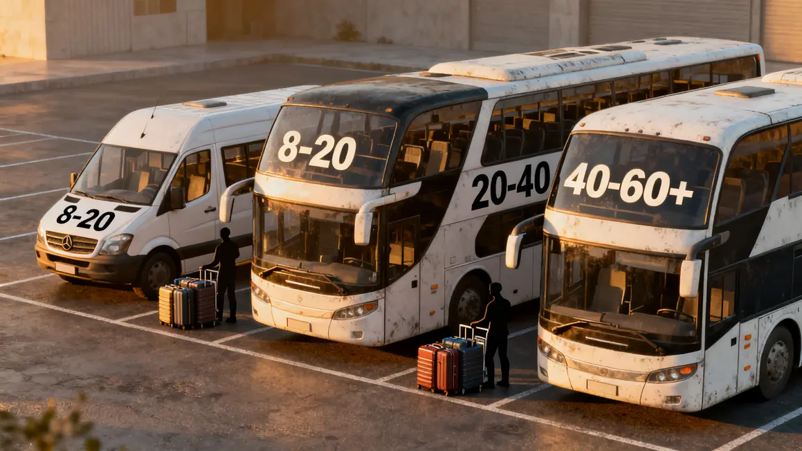 Tableau minibus midibus autocar transport groupe Aix Marseille