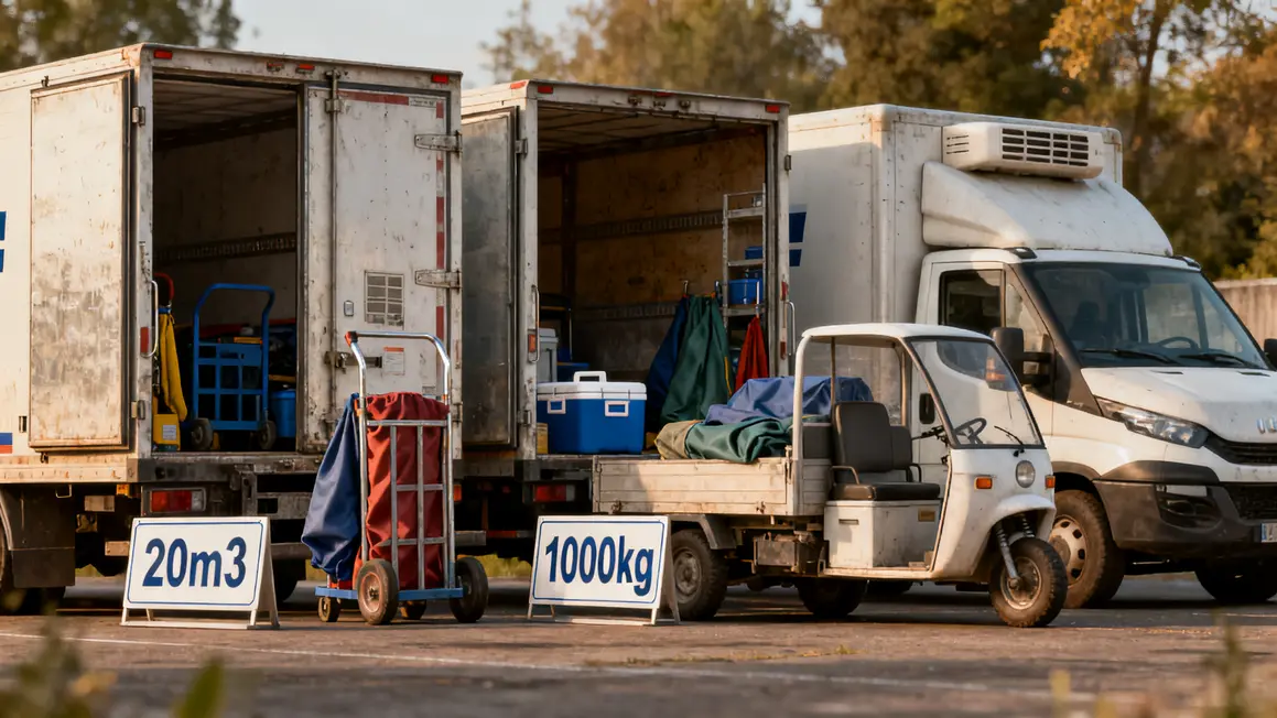 Trois véhicules utilitaires avec équipements pour transport local à Aix Marseille