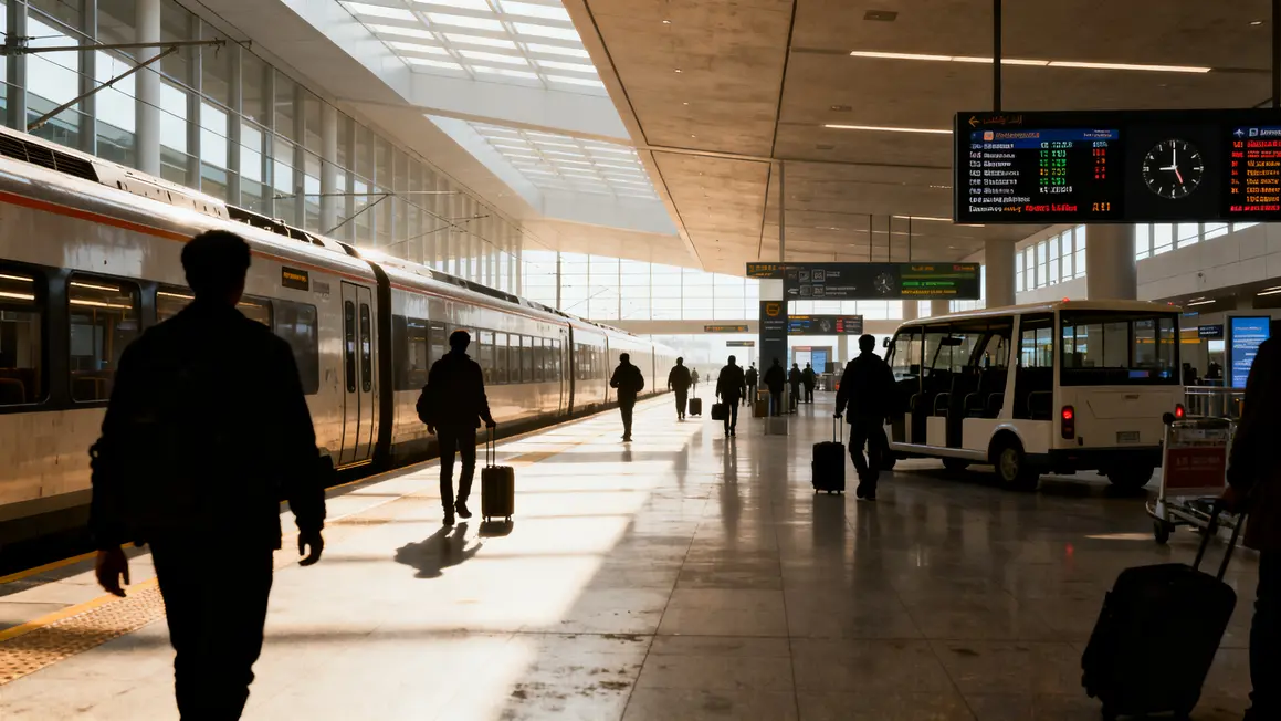gare aeroport espace voyageurs correspondance