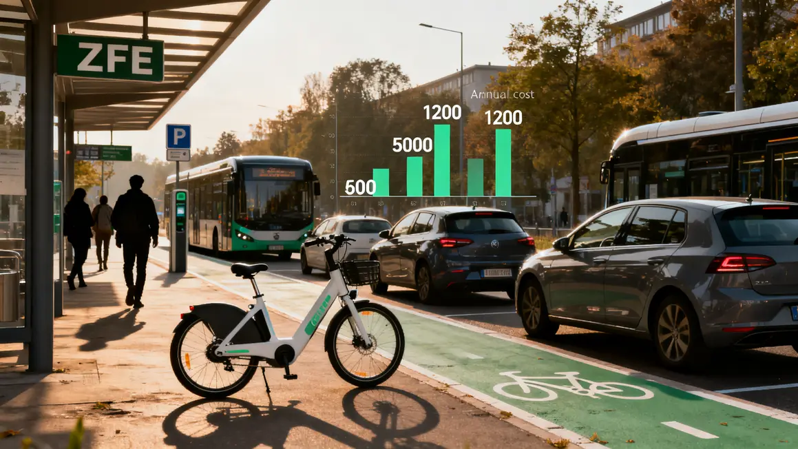 station bus vélo électrique ZFE couts annuels Aix Marseille