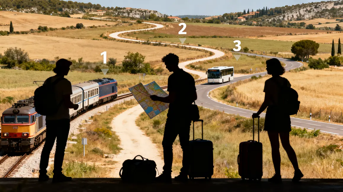 Carte Provence transports trains bus faisabilite sans voiture