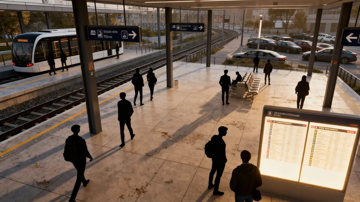 Deux parvis gare Aix TGV, orientation rapide