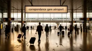 vue gare connectee aeroport navette voyageurs