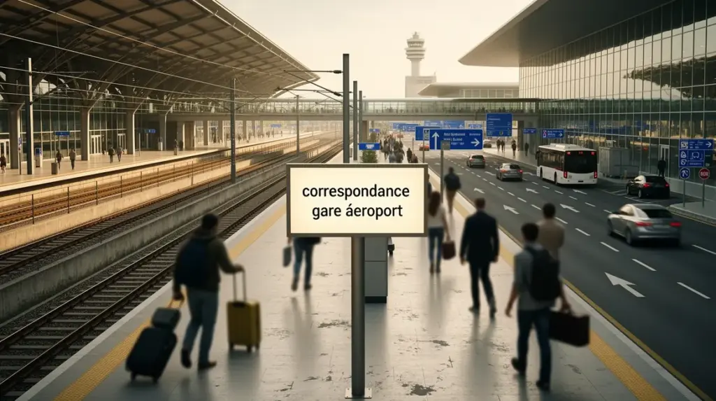 voyageurs gare aeroport correspondance