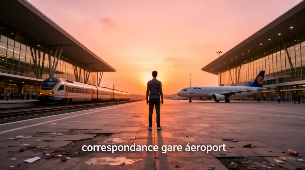 Correspondance gare aeroport entre gare et aeroport avec train avion