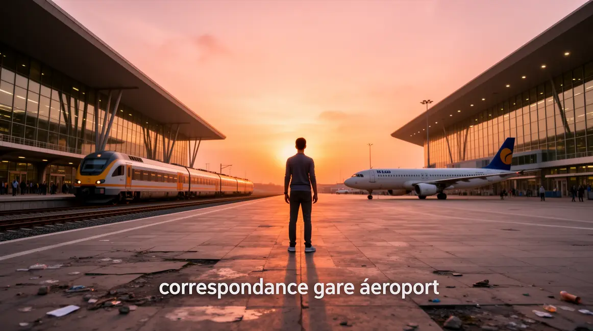 Correspondance gare aeroport entre gare et aeroport avec train avion